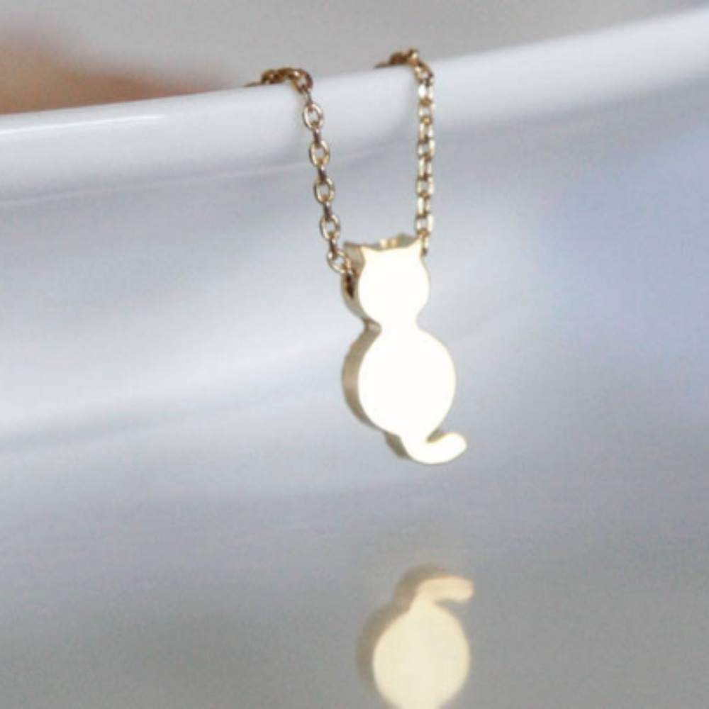 Gold Cat Necklace/Bracelet/Anklet, Handmade 🌸 - Picture 3 of 5
